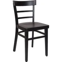 einrichtungsdesign24 Küchenstuhl Küchenstuhl Laura farbiger Holzstuhl Esstisch Esszimmer Retro Vintage, Gestell Massivholz