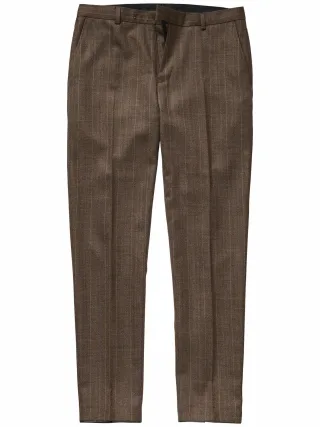 Mey & Edlich Herren Bronzo Vivente-Anzughose Braun 100 % Wolle
