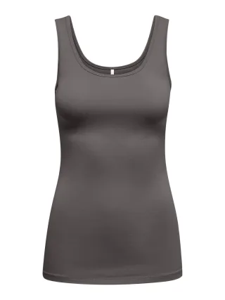 ONLY - ONLLIVE LOVE S/L TANK TOP NOOS Plum Kitten - Gr. - XL