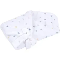 Einschlagdecke BABYLUX Einschlagdecke Musselin BABYHÖRNCHEN 75 x 75 cm Neugeborene, BabyLux