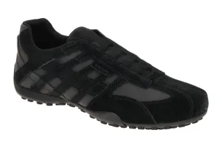 Geox U4507B SNAKE Herrenschuhe Slipper Schwarz wasserdicht atmungsaktiv