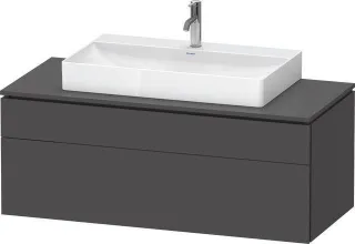 Duravit L-Cube Konsolenwaschtischunterbau wandhängend Graphit Matt 1220x550x482 mm - LC4882049490000 LC4882049490000