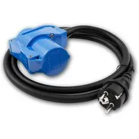 world-trading-net Adapterleitung 1,5m II Schuko-Stecker -> CEE-Kuppl CEE-Adapterkabel