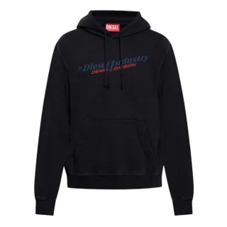 Diesel - "Industry Denim Division" Kapuzenpullover für Herren (Schwarz)