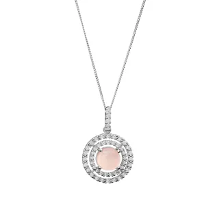 Orphelia 'Rivera' Damenkette mit Anhänger aus 925er Sterlingsilber – Silber ZH-7481/PC