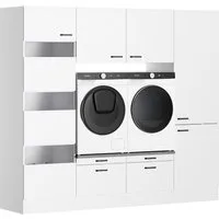 OPTIFIT Mehrzweckschrank-Set OPTImulti, Breite 240 cm, Waschmaschinenunterschrank, Schrankinnenausstattung
