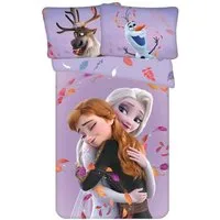 Jerry Fabrics Babybettwäsche Disney Frozen 2 Anna Elsa Olaf Baby Bettwäsche 100 x 135 cm, 1 teilig, Langlebig