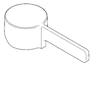 KWC Aquarotter Hebelkappe, F5, Hebel 70 mm, 2030041380, 2030041380 2030041380