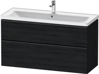 Duravit D-Neo Waschtischunterbau wandhängend Eiche Schwarz Matt 1184x452x625 mm - DE43910BD160000 DE43910BD160000