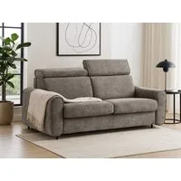 Beautysofa Schlafsofa Pavarti modernes Sofa mit italienischem Klappmechanismus und Matratze, mit Bettkasten, verstellbaren Kopfstützen und Schlaffunktion, in 3 Größen & 8 Farben