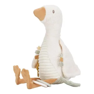 Little Dutch Aktivitätenkuscheltier in weiß - Kleine Gans