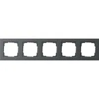 Abdeckrahmen fünffach E2 System 55 Typ 021523 Kunststoff Thermoplast IP20 anthrazit, Retail