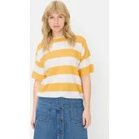 camel active Kurzarmshirt aus reiner Baumwolle Halbarm