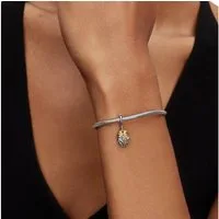 Pandora Charm-Einhänger 764385C01, Vergoldet, gezüchteter Diamant, Moana, Disney