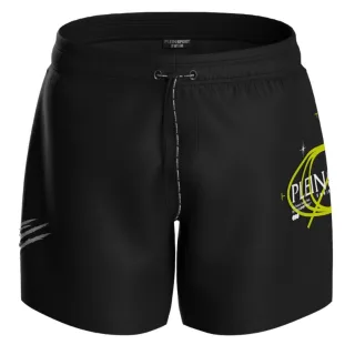 Geo Logo Bade-Shorts in Schwarz