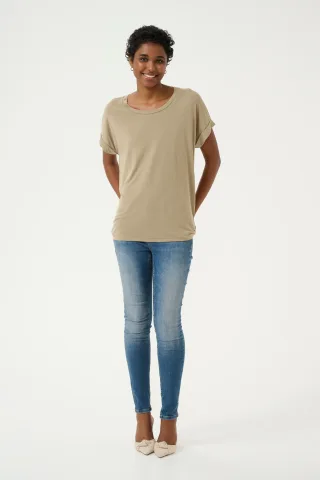 T-shirt Loose fit beige