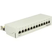 Patchpanel 12P Port Cat.6 grau
