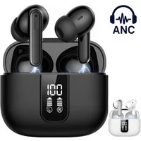 VSIUO 2026 TWS Stereo Earbuds Ohrhörer Sport Kopfhörer Bluetooth-Kopfhörer (Rauschunterdrückung In-Ear-Kopfhörer, Google-Assistent, siri, Bluetooth, Active Noise Cancelling (ANC), Echo Noise Cancellation (ENC)