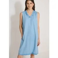 CECIL Sommerkleid mit V-Ausschnitt, knielang, hochwertige Lyocell-Qualität