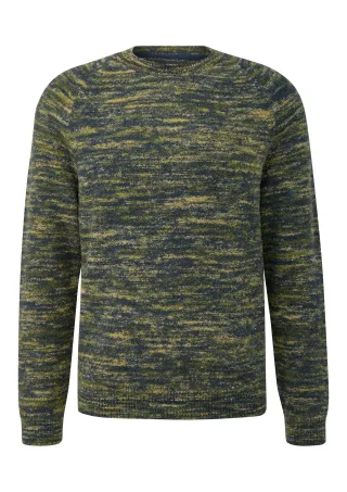 s.Oliver - Strickpullover blau/gelb - Gr. - M