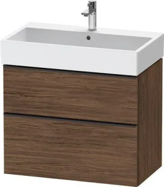 Duravit D-Neo Waschtischunterbau wandhängend Nussbaum dunkel Matt 784x442x625 mm - DE43730BD210000 DE43730BD210000