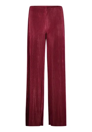 Vera Mont - Modern fit Hose Dark Red/Grey - Gr. - 46