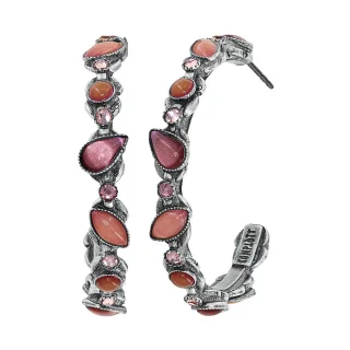 konplott - Creolen - Little Colour Dance pink/silver