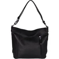 MIRROSI Umhängetasche Damen, Schultertasche,Aus Echtleder, Made in Italy (ca.37x28x11cm)