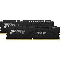 DIMM 32 GB DDR5-6000 (2x 16 GB) Dual-Kit, Arbeitsspeicher schwarz, KF560C36BBE2K2-32, FURY Beast Black, INTEL XMP, AMD EXPO