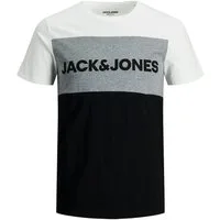 Jack & Jones T-Shirt Herren T-Shirt Rundhals Kurzarm JJELOGO BLOCKING TEE SS NOOS
