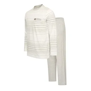Cappuccino Italia Pyjama Siena Pyjama Grau