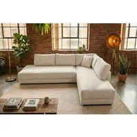 KAWOLA Schlafsofa SADIRA Ecksofa mit Schlaffunktion – Modern & Komfortabel, Eckcouch mit Stoffbezug – Bettsofa – Viel Platz, hoher Wohnkomfort