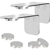 bremermann Seifenhalter 2er-Set Magnet-Seifenhalter PUREZZA frei hängende Seife, Magnet glanz, Breite: 4,5 cm, 2-St.