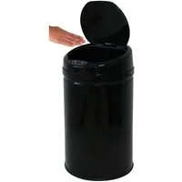 ECHTWERK Mülleimer INOX BLACK, Infrarot-Sensor, Korpus aus Edelstahl, Fassungsvermögen 30 Liter