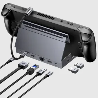 UGREEN 9-in-1 Steam Deck Docking Station PD100W 4K@120Hz RJ45 10Gbps SD3.0 for Steam Deck Rog Ally X Legion Go Foldable