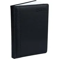 Kamber Office Terminplaner Buchkalender 2026 A5 Lederoptik Chefplaner Elegant, Terminkalender 2026 DIN A5, Chefplaner 2026 Planer mit Jahreskalender
