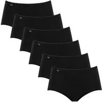 sloggi Midislip 6er Pack 24/7 Cotton (Spar-Set) Midi Slip - Baumwolle - Atmungsaktiv - Perfekter Sitz