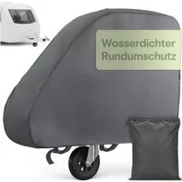 Praknu Anhänger-Deichselbox Deichselabdeckung Wohnwagen & Anhänger – Extra Dickes PVC, Grau (Einzelartikel, 1 St., 1 x Deichselabdeckung Wohnwagen), Wasserdicht & UV-Beständig – Passend für Humbaur & alle Kupplungen