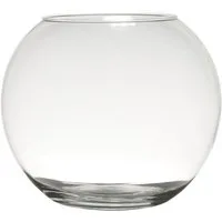 INNA-Glas Kerzenhalter Kerzen Kugelvase TOBI Earth aus Glas, klar, 23cm, Ø30cm