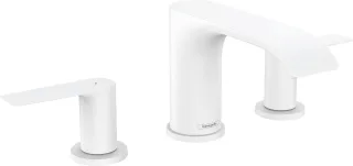 Hansgrohe 3-Loch Waschtischarmatur 95 Vivenis m.Zugstangen-Ablaufgarnitur mattweiss, 75033700 75033700