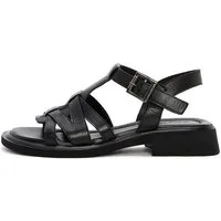 Derimod Sandalen aus Leder Sandale Echtes Leder, Komfortfutter, Knöchelschnalle, Riemchen-Obermaterial