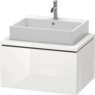 Duravit L-Cube Konsolenwaschtischunterbau wandhängend Weiß Hochglanz 720x547x400 mm - LC581108585 LC581108585