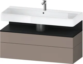 Duravit Qatego Waschtischunterbau wandhängend Basalt Matt 1190x470x590 mm - QA4396016430010 QA4396016430010