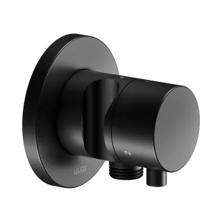 Keuco IXMO Black Selection Umstellventil m. Schlauchanschluss u. Brausehalter, ru., schwarz matt 59548371201