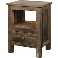 Chic Antique Kommode Chic Antique Tisch m. Schublade Alt Holz Unika Nachttisch Schrank