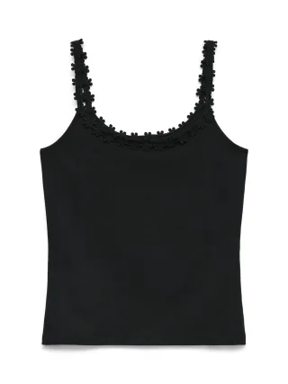 VERO MODA - VMFLORA TANK TOP JRS BOX Black - Gr. - XS