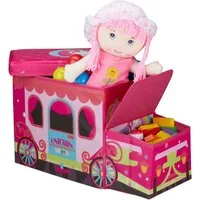 relaxdays Sitzkiepe Sitzbox für Kinder, Unicorn