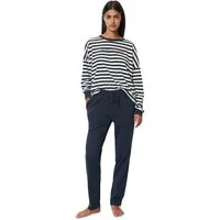 Marc O'Polo Pyjama Mix & Match Cotton-Woven (Set, 2 tlg) mit Logoschriftzug auf der Brust