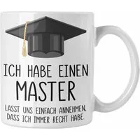 Trendation Tasse Trendation - Master Bestanden Geschenk Abschluss Tasse Spruch Master G