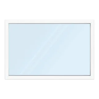 Fenster 180x120 cm, Kunststoff Profil aluplast IDEAL® 4000, Weiß, 1800x1200 mm, einteilig festverglast, 2-fach Verglasung, individuell konfigurieren